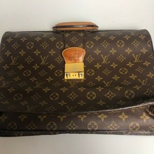Louis Vuitton Brief Case LV Monogram Authentic Bag